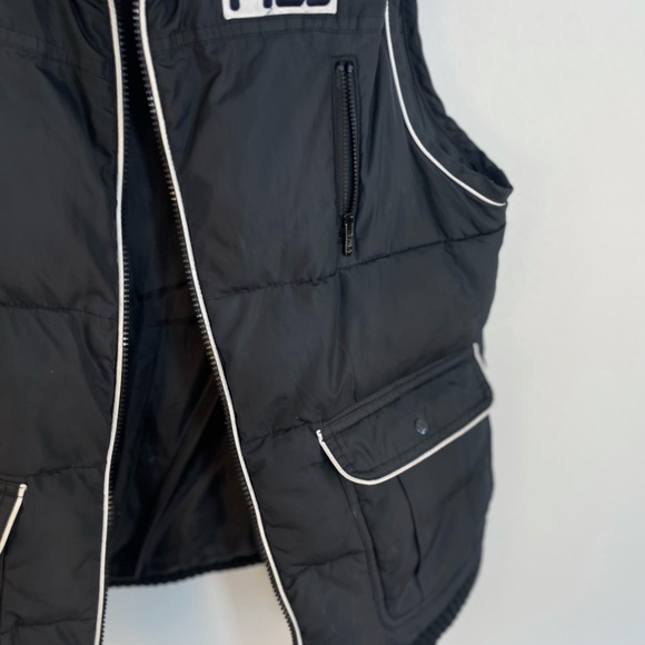 Vintage 90s Fila Puffer Vest Retro men women Fila Puffer Jacket size medium - Picture 6 of 14
